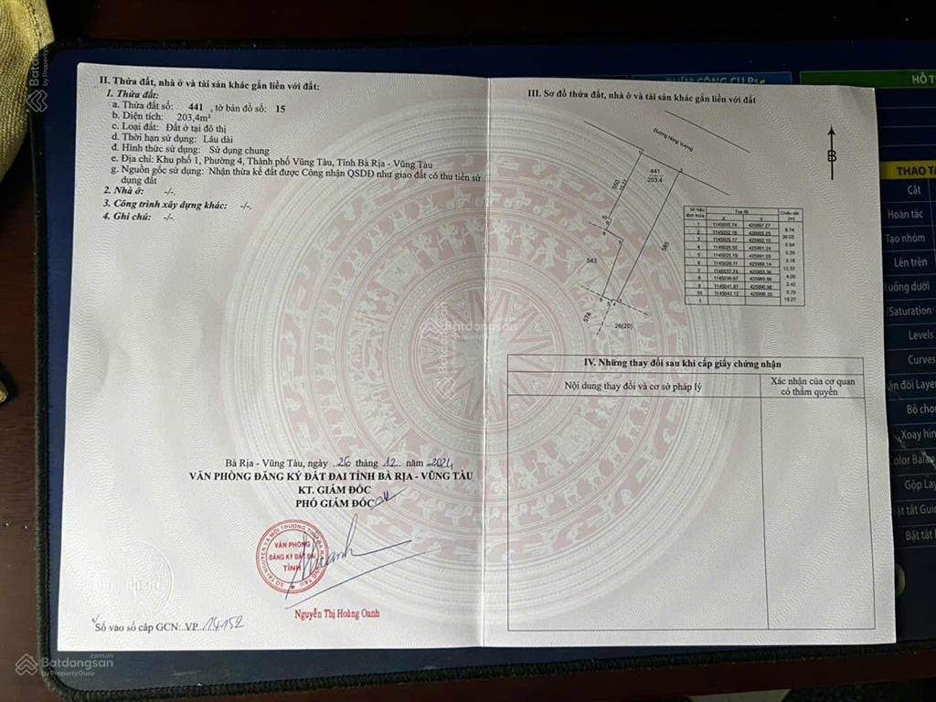 Bán nhà mặt tiền 9m đường hùng vương p. vũng tàu