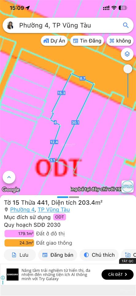 Bán nhà mặt tiền 9m đường hùng vương p. vũng tàu