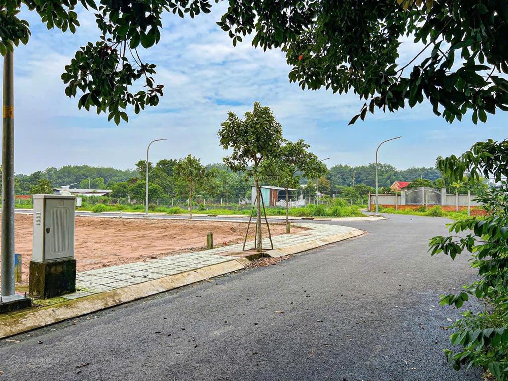 Bán lô đất thổ cư, xây dựng tự do, mặt tiền đường nhựa ở phú hòa đông, củ chi, tp hcm giá 980tr