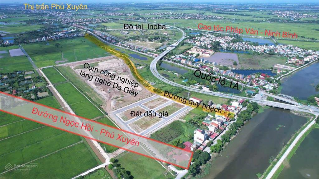 Siêu phẩm đầu tư, đất đấu giá giẽ hạ, lô góc, làng nghề giày dép của phú xuyên, sát quốc lộ 1a 90m