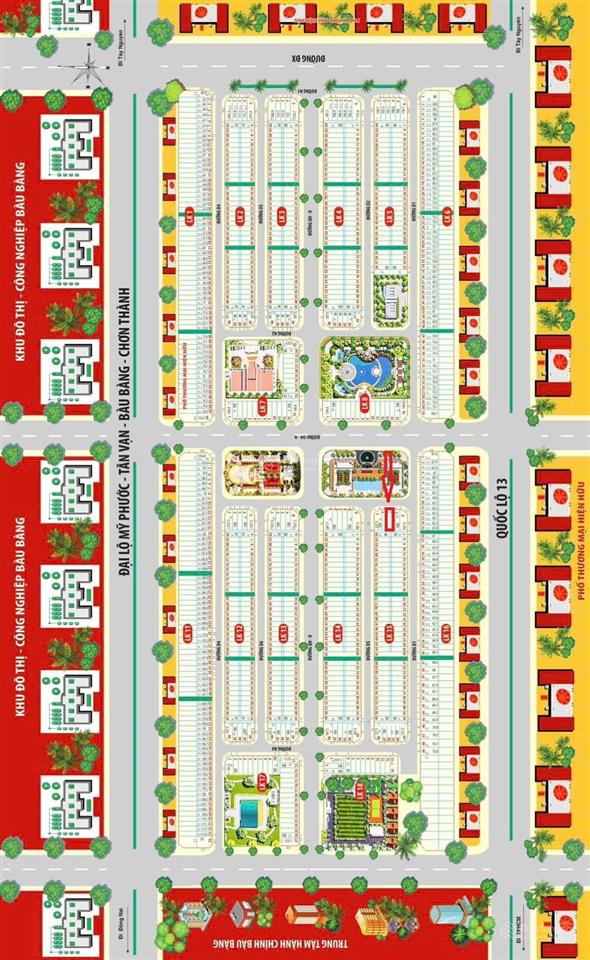 Tôi chính chủ bán lô đất trong khu đô thị thăng long 2 bàu bàng sổ sẵn công chứng ngay