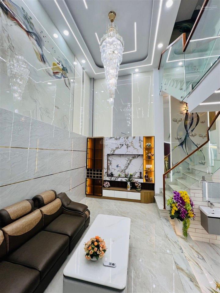 Nhà mới đường mã lò ngang 5.2m (55m2  4 tầng) thang máy hẻm xe tải thông full nội thất  7 tỷ