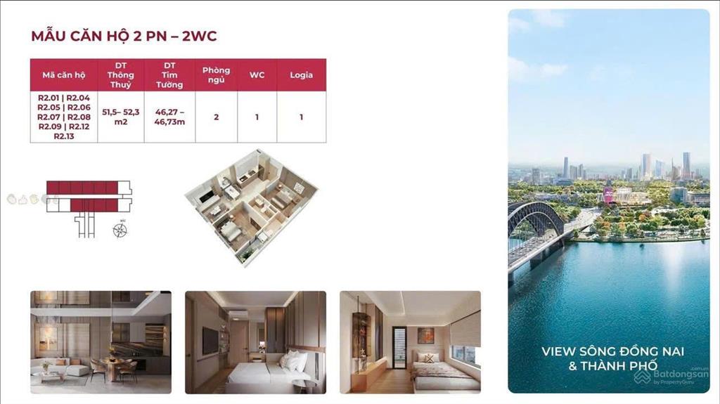 Căn hộ fresia riverside biên hòa đồng nai  3 mặt view sông thanh toán chỉ 20% sở hữu