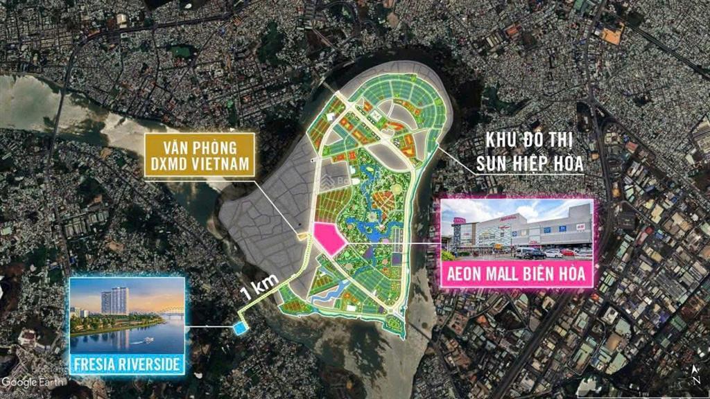 Căn hộ fresia riverside biên hòa đồng nai  3 mặt view sông thanh toán chỉ 20% sở hữu
