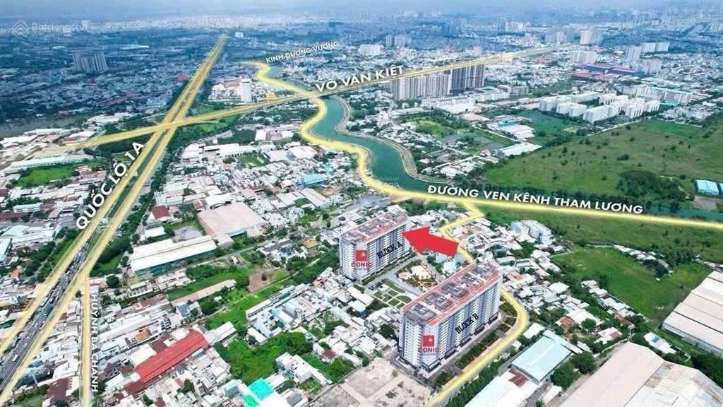 Giá siêu tốt bán căn hộ conic boulevard  84m2 2pn 2wc  ngay nút giao võ văn kiệt & ql1a có sổ