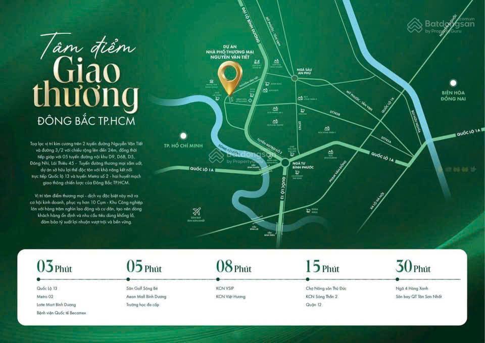 Bán siêu phẩm nhà phốshophouse kdc nguyễn văn tiếtlái thiêu tp. thuận an tt chỉ 5% sở hữu ngay