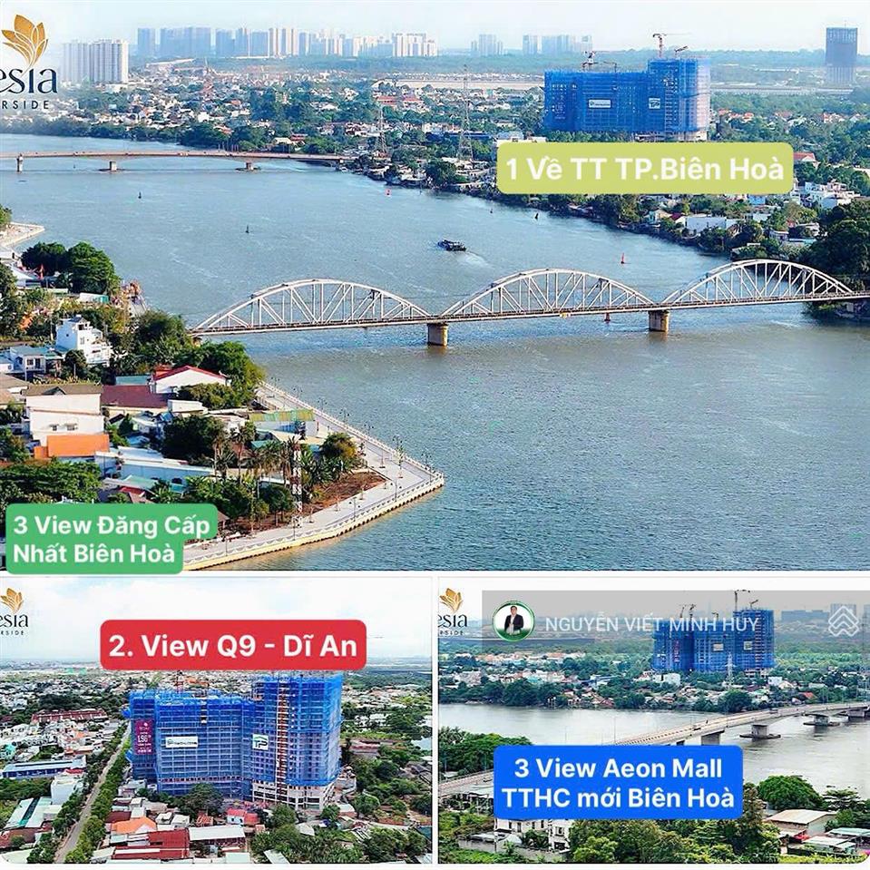 Bán căn hộ fresia riverside tại bùi hữu nghĩa, 1,989 tỷ, 51.5m2, giá cực chất