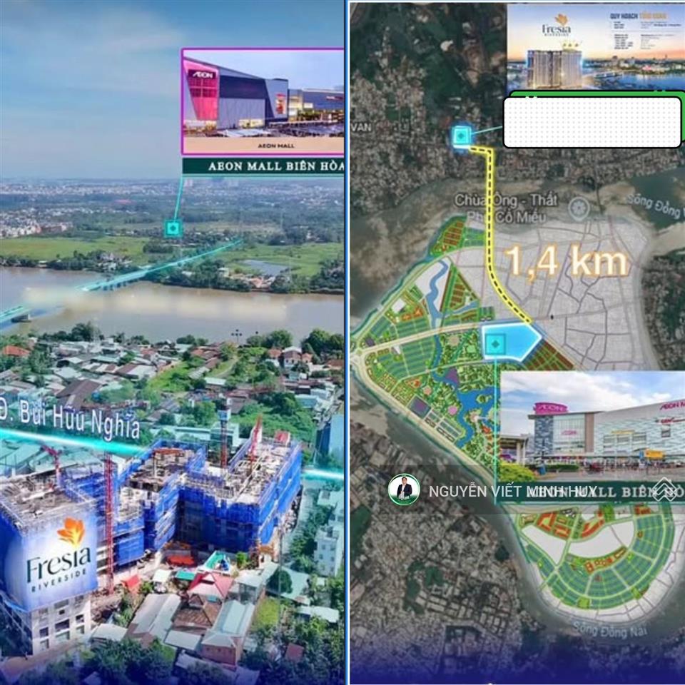 Bán căn hộ fresia riverside tại bùi hữu nghĩa, 1,989 tỷ, 51.5m2, giá cực chất