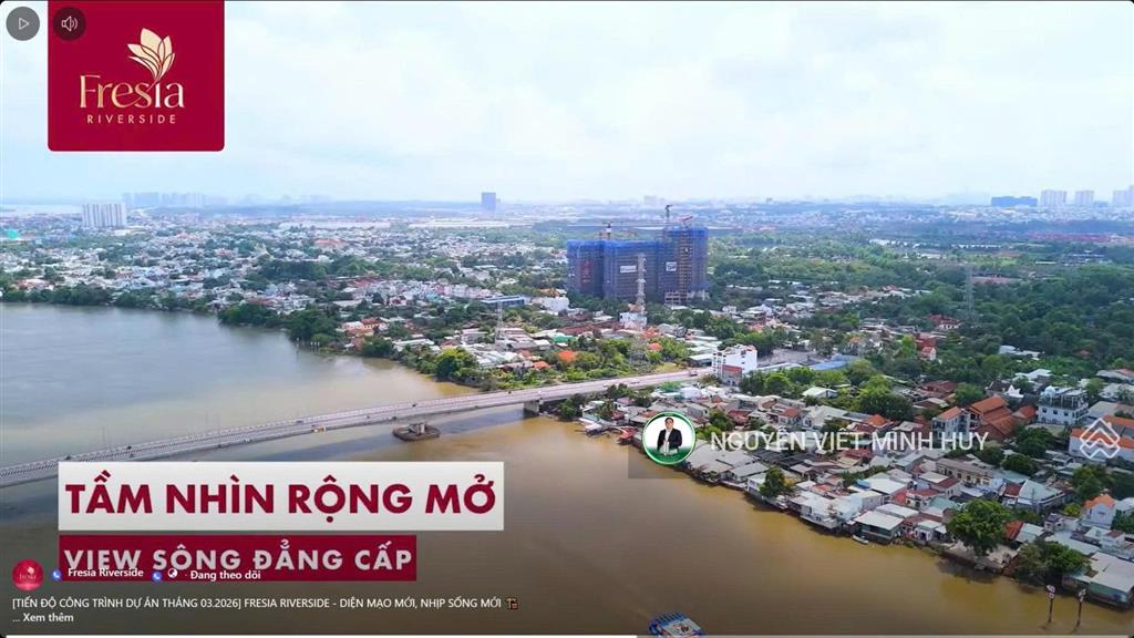 Bán căn hộ fresia riverside tại bùi hữu nghĩa, 1,989 tỷ, 51.5m2, giá cực chất
