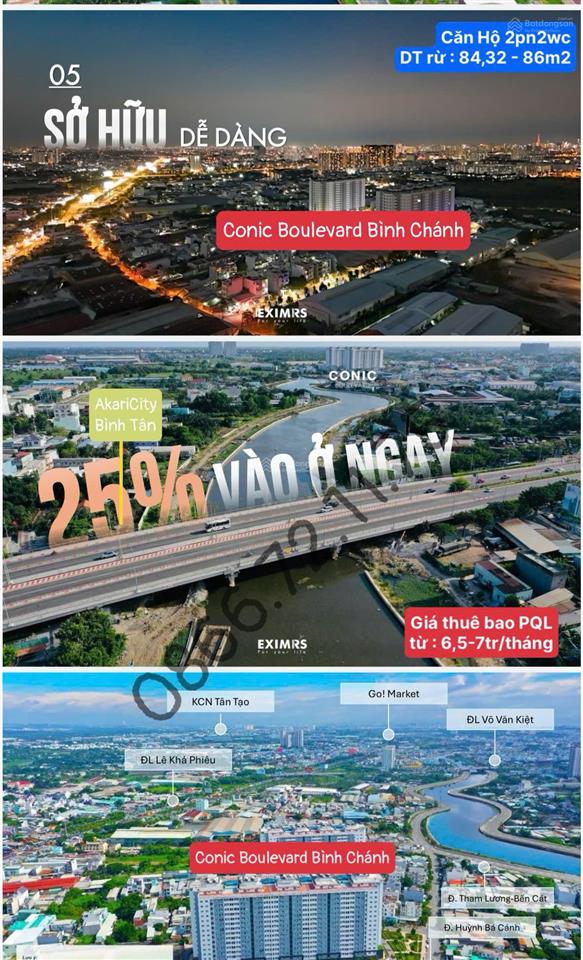 Bán nhanh căn hộ siêu phẩm rẻ  vip đẹp 2pn2wc 84,32m2 conic boulevard  chỉ 2,85 tỷ
