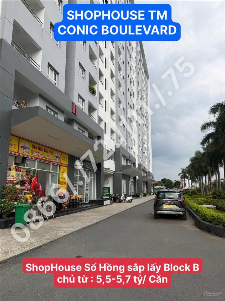 Bán gấp shophouse tầng trệt thương mại conic boulevard  ht vay vietabank tt trước 25  30%  rẻ