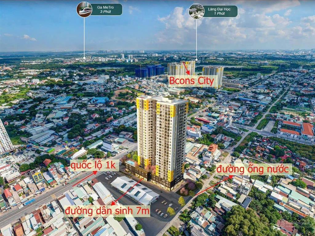 Cần bán gấp căn góc 2pn2wc 59m² giá chỉ 2,7 tỷ, view đẹp, thoáng ngay quốc lộ 1k