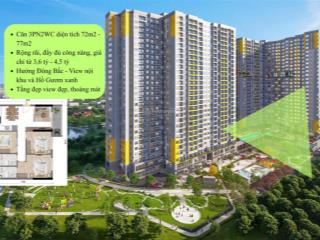 Giỏ hàng căn 3pn 2wc đẹp giá tốt độc quyền, giá 3,6 tỷ, view đẹp thoáng, nhận hđt 12tr/tháng