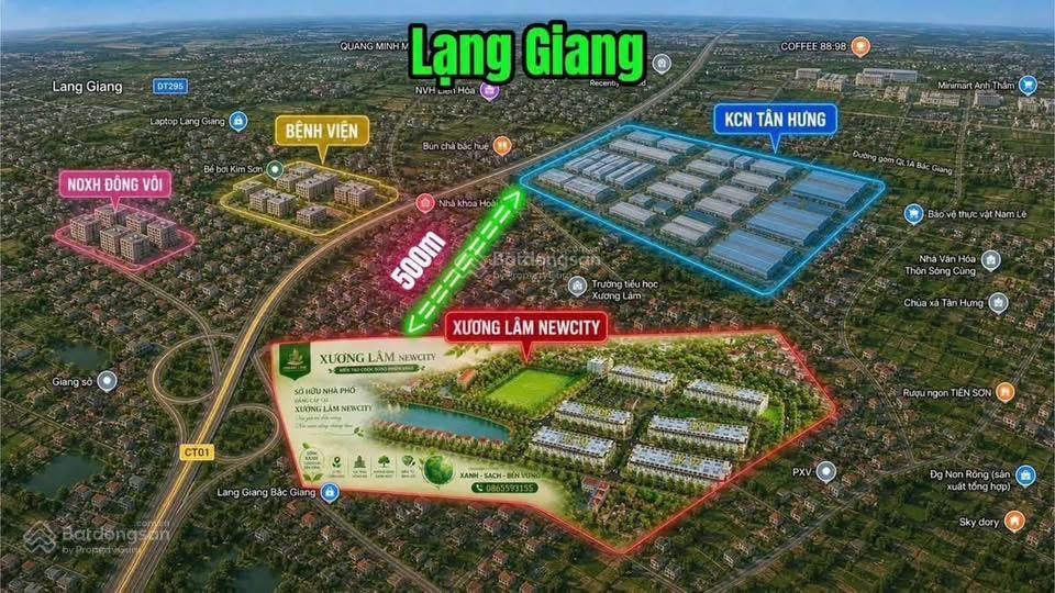 Bán đất nền dự án xương lâm, lạng giang, bắc ninh giá chỉ từ 24tr/m2