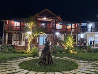 Chuyển nhượng lại cực phẩm nghỉ dưỡng 5000m view cánh đồng, núi ba vì 3 khu nhà sàn đang khai thác