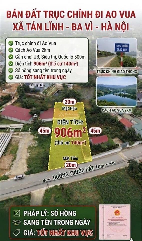 Siêu phẩm gò sống tản lĩnh mặt tiền 20m, giá mềm hiếm có