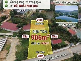 Siêu phẩm gò sống tản lĩnh mặt tiền 20m, giá mềm hiếm có