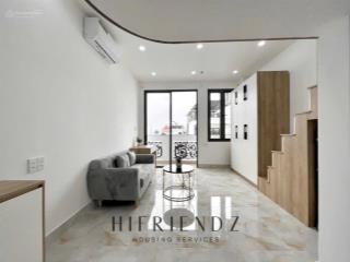 Cho thuê căn hộ gác (duplex) 1pn ban công 40m2 full nội thất gần chợ bà chiểu