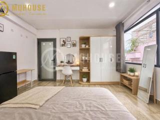 Cho thuê căn hộ studio siêu thoáng 30m2 tiện di chuyển đến các trường đh bình thạnh