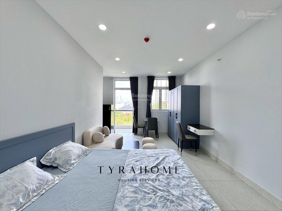 Cho thuê căn hộ 1pn ban công 45m2 full nội thất ngay đại học văn lang cs3
