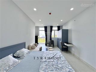 Cho thuê căn hộ 1pn ban công 45m2 full nội thất ngay đại học văn lang cs3