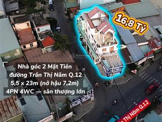 Q.12 nhà shr góc 2 mặt tiền, nở hậu đường trần thị năm (chính chủ bán)
