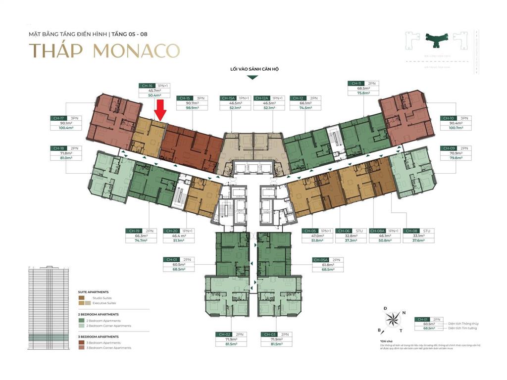 Bán gấp căn 1pn hướng đn duy nhất tòa m2 tầng đẹp số đẹp có hỗ trợ vay 24t, giá nhỉnh 5 tỷ