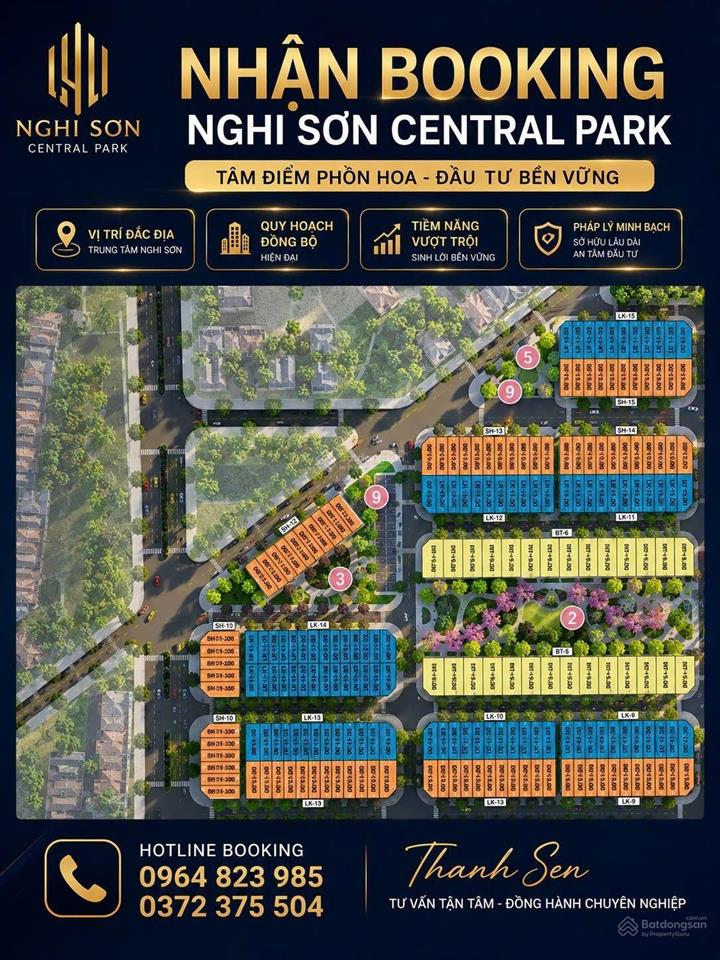Bán dn tại nghi sơn central park, 25 triệu / m2, 80m2, pháp lý đầy đủ