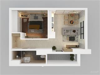 Chuyển nhượng căn hộ 1pn the minato residence 45,9m² | full nội thất | đang có dòng tiền 12 tr/th