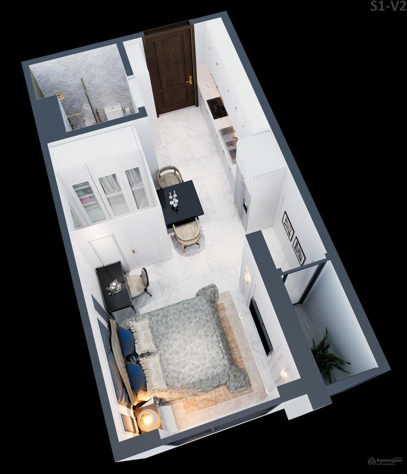 Studio sentosa sky park căn hiếm giá 1,7** tỷ, đã có sổ, đang có dòng tiền 8tr/tháng