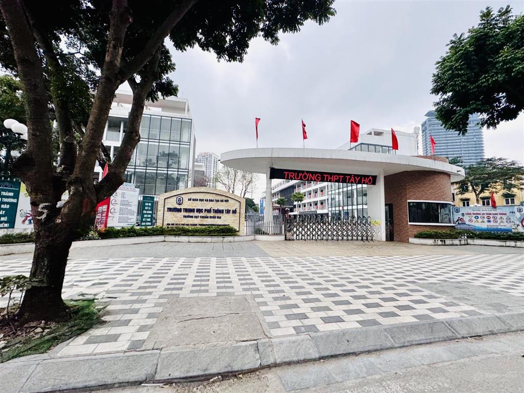 Mặt phố kinh doanh phú thượng  tây hồ  80m  gần trường học các cấp  gara ô tô  giá hơn 28 tỷ