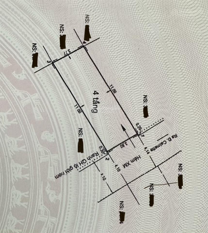 Bán nhà hẻm 4m calmette quận 1. gần chợ bến thành. dt42m2. chỉ 9,9 tỷ.
