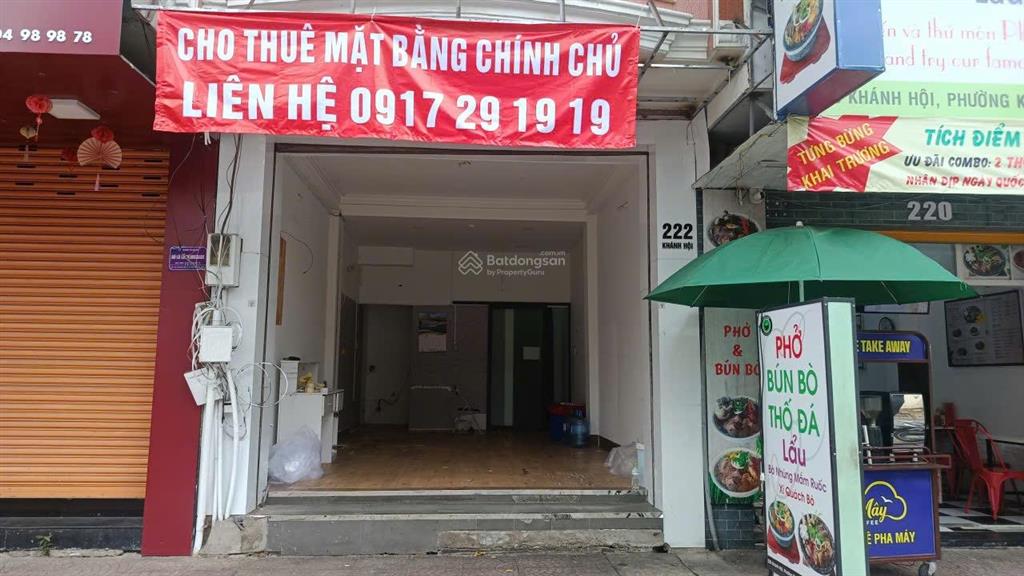 Cho thuê nhà mặt phố 222 khánh hội, 25 triệu, 40m2 giá ưu đãi