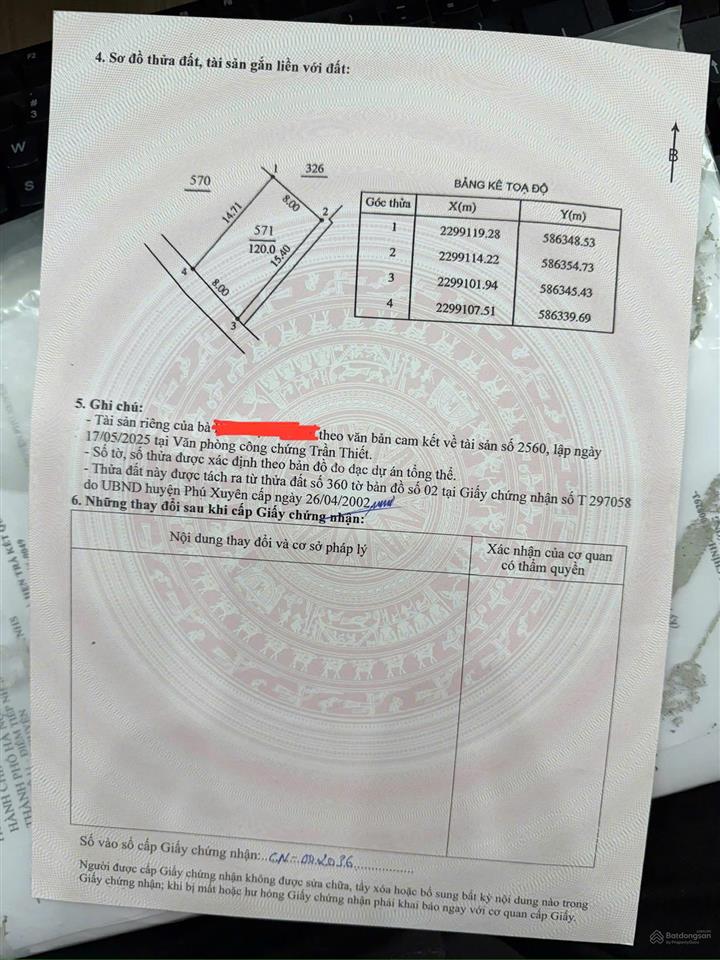 Chính chủ bán đất học tri chỉ, xã hồng minh, phú xuyên, mặt tiền 8m, ô tô đỗ cửa, giá 4,3 tỷ