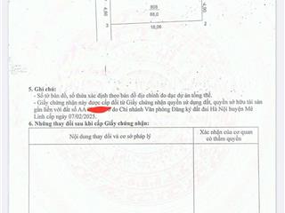 88m2 tại văn khê  mê linh giáp đường 48m và cầu hồng hà