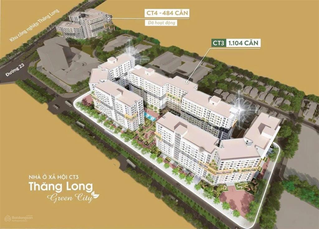 Nhà ở thương mại ct3 kim chung  giáp kcn bắc thăng long