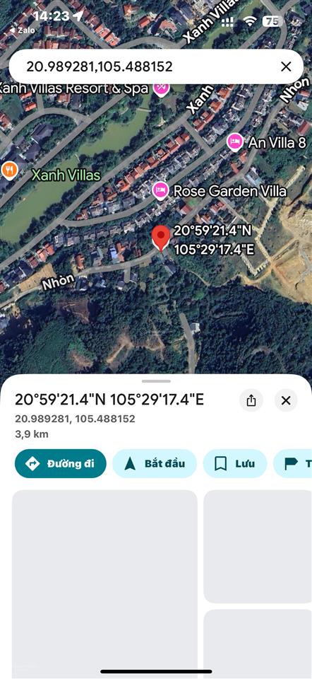 Bán 782m2 đất ở cạnh khu xanhvillas làm việc chính chủ