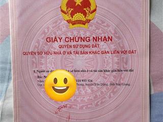 Chính chủ giao bán đất thái đào  bắc giang.