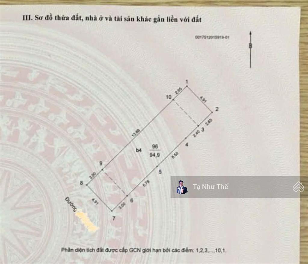 (hạ 3tỷ) 34tỷ lê trọng tấn ôtô tránh, phân lô, vỉa hè, ô tô tránh 95m2, mt5m,5t, gần công viên xanh