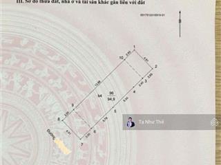 (hạ 3tỷ) 34tỷ lê trọng tấn ôtô tránh, phân lô, vỉa hè, ô tô tránh 95m2, mt5m,5t, gần công viên xanh
