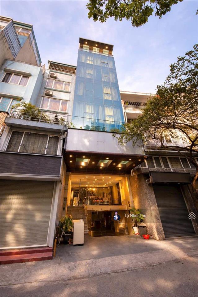 (hạ 3 tỷ) 45tỷ trung kính, tòa văn phòng, có hầm, ô tô tránh vỉa hè, 125m2 mt 6.5m, 7t thang máy