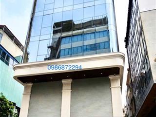 (hạ 18tỷ) toà văn phòng mặt phố lô góc lê trọng tấn 200m2, 9t thang máy 1 hầm, mt 10m vỉa hè rộng