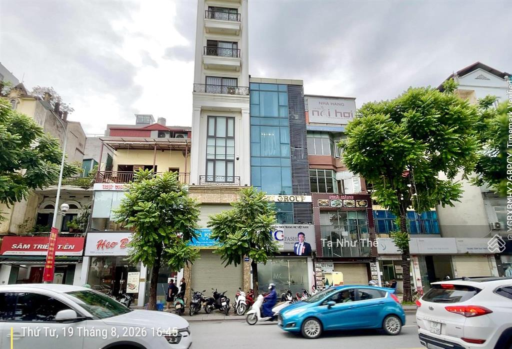 (hạ 5tỷ) 39tỷ mặt phố lê trọng tấn làm vp cty/phòng khám/spa/tt ngoại ngữ 67/73m2, mt 5m vỉa hè 4m
