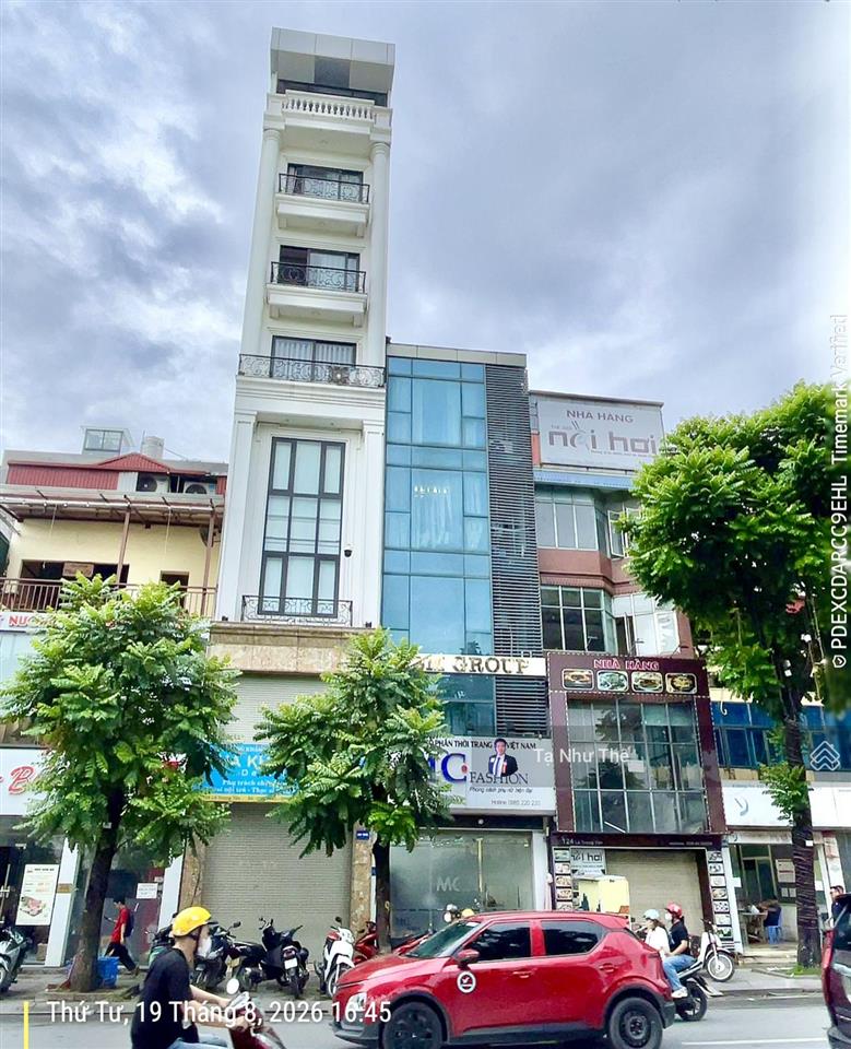 (hạ 5tỷ) 39tỷ mặt phố lê trọng tấn làm vp cty/phòng khám/spa/tt ngoại ngữ 67/73m2, mt 5m vỉa hè 4m