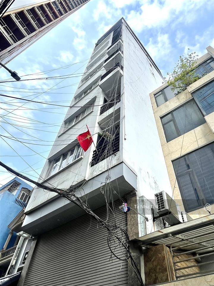 46tỷ ccmn mặt xã đàn 2 kd sầm uất 8 tầng thang máy mt 5.8m 18 căn hộ kk, dòng tiền 120tr/tháng