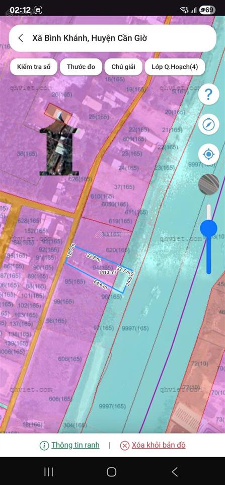 Đất view sông tắc tây đen đường bà xán, xã bình khánh, cần giờ, hcm