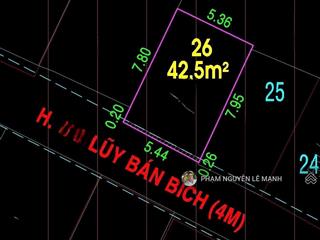 Bán nhà lũy bán bích phú thạnh tân phú hxh 5m  44m2(5,5 x 8) 5,68t tl