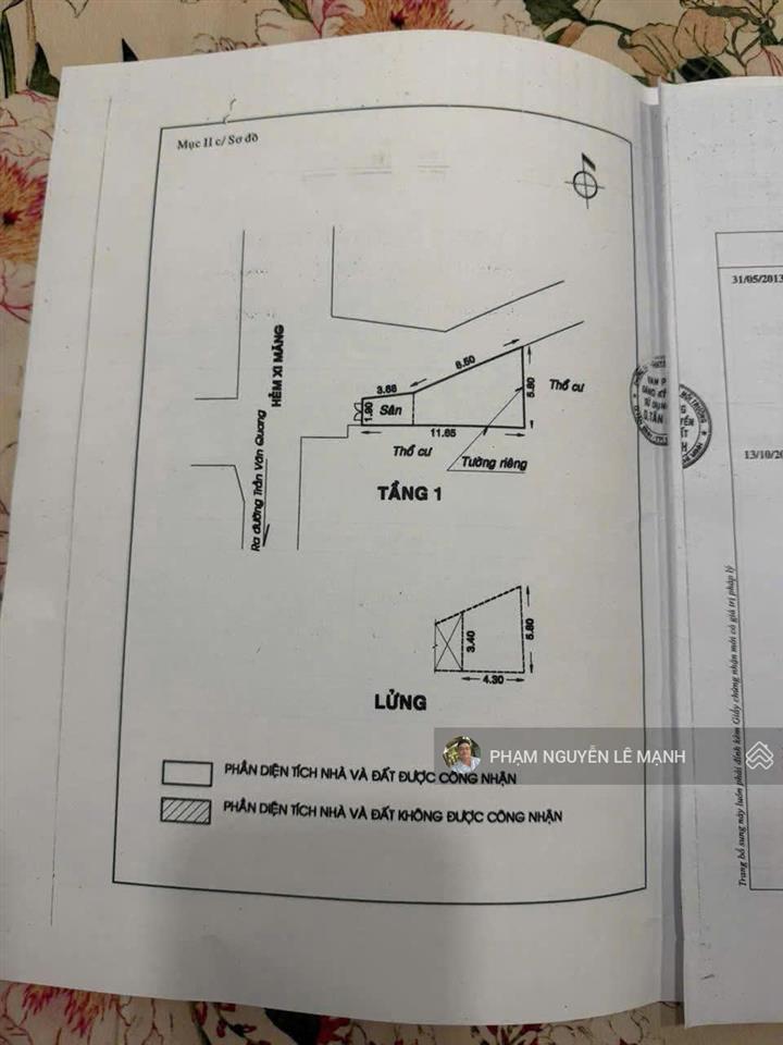 Bán nhà trần văn quang p10 tân bình hxh đậu cửa 38m2 nở hậu 5.8  5,9t
