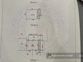Bán nhà thiên phước  p.9  tân bình  hẻm 3.5 thông  3 tầng  48m2  6.98t tl