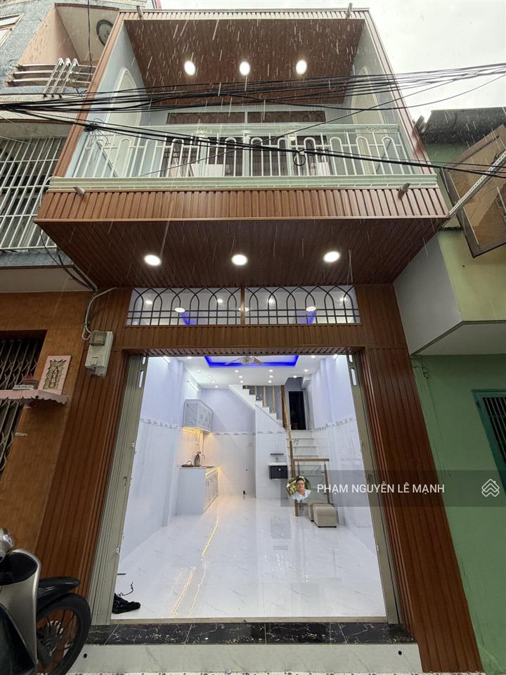 27m² (3,8x7m) 2 tầng sân thượng hẻm 5m thông 4,52 tỷ tl phó cơ điều minh phụng khu chợ thiếc